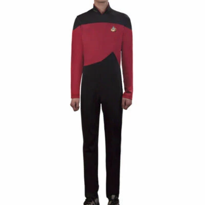 La Próxima Generación Picard Uniforme Rojo Mono Flota Estelar Azul Dorado Disfraz Prendedor Foto 1 de 4
