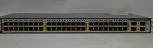 Cisco Catalyst 3750-E Series WS-C3750E-48TD-S V04 GIGABIT Switch 48x 10/100/1000 - Picture 1 of 4