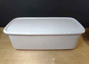 Villeroy & Boch Home Elements White Rectangular Storage Jar + Lid Kitchen Pantry - Picture 1 of 8