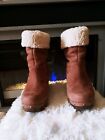 Woman Ugg  suede Studded Accents Boots size 9