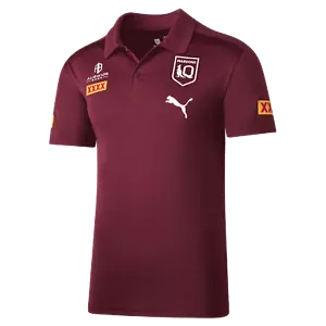 Queensland Maroons QLD Puma State of Origin Polo Burgundy Sizes S-5XL! T2 - Picture 1 of 3