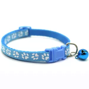 Aqua Blue Kitten Cat Collar With Bell - Bild 1 von 1