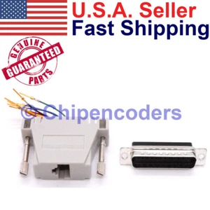 Adaptador D-Sub DB25 macho a RJ45 8 pines 8P8C para largas ejecuciones de cable serie - Imagen 1 de 5