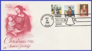 USA5 #2244 U/A ARTCRAFT 3 FDC Combo3 Christmas Madonna - Bild 1 von 1