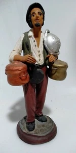 statuetta in terra cotta dipinta a mano alta 18cm (ce28) - Bild 1 von 10