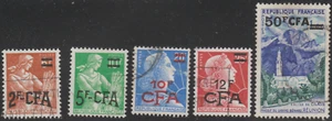 France 1957-60 SC# 324 - 335 - Five different stamps - Used Lot # 222 - Picture 1 of 2