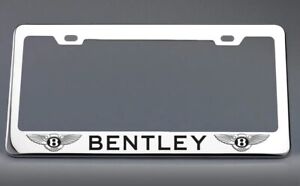Bentley License Plate Frame Stainless Steel with Laser Engraved 