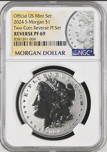 :2024-S SAN FRANCISCO SILVER MORGAN DOLLAR NGC PF69 UC-RP REVERSE PROOF ULT CAM - Picture 1 of 2