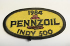 Rare Vintage "1984 PENNZOIL INDY 500" Car Motor Oil  Embroidered Iron-On Patch