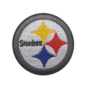 Pittsburgh Steelers Embroidered Hook Loop Patches Emblem Logo FN Badge - Picture 1 of 5