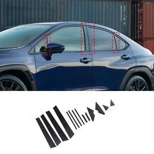 Carbon Fiber Texture Center Pillar Post Decal Cover Fit For Subaru WRX 2022-2023 - Foto 1 di 11
