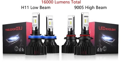 Alla Lighting LED High Low Beam Headlight Bulb Light Kit for LEXUS, Xenon White - Image 1 of 4