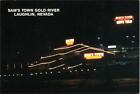 Laughlin, NV Nevada  SAM'S TOWN GOLD RIVER HOTEL~CASINO Night View 4X6 Postcard