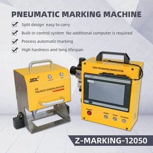 Touch Screen Pneumatic Dot Peen Metal Print Integrated Marking Machine 120*50mm - Picture 1 of 12