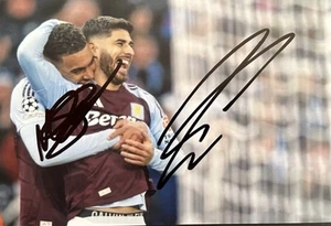 MARCO ASENSIO & MORGAN ROGERS HAND SIGNED 6X4 ASTON VILLA PHOTO - Picture 1 of 1