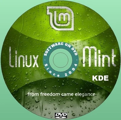 Latest New Release Linux Mint KDE OS Operating System for PC on DVD - Image 1 of 4