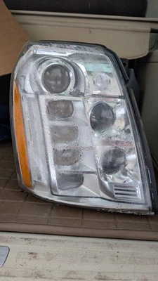 2008-2014 CADILLAC ЭСКАЛЕЙД ПЛАТИНОВЫЙ ПРАВЫЙ RH ПАССАЖИР СВЕТОДИОДНАЯ ФАРА OEM (СЛОМАН - Изображение 1 из 2