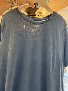 Paper Thin Tee Japanese Blue 1980s Size Large Vintage Box Fit - Bild 1 von 5