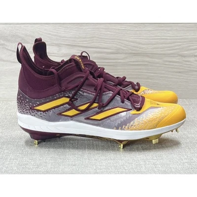 adidas Adizero Afterburner Sun Devils Baseball Metal Cleats IF1684 Mens Size 13 - Image 1 of 4
