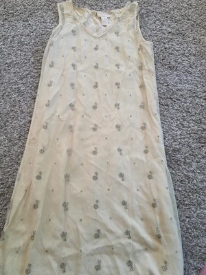 VTG 90's April Cornell Dress Lace Prairie Cottagecore Cottage Floral Women's M - Image 1 of 4