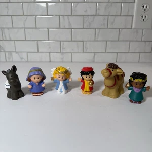 Ricambio 6 personaggi presepe Fisher Price Little People 2019 angelo maria cammello - Foto 1 di 20