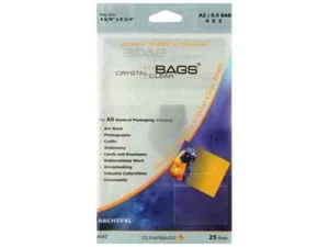 ClearBags A2 glasklare Beutel 4-1/4" x 5-3/4" - 25 Stück - Bild 1 von 1