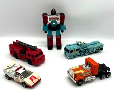 Vintage Transformers Lot Of 5 G1 1984-7 Parts/Repair Staks Hosehead Perceptor - Image 1 of 4