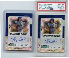 BOBBY WITT JR 2021 Panini Contenders Diamond Ticket Pair of Cards #4/15 & #5/15