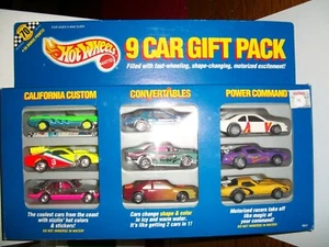 Hot Wheels 9 Car Gift Pack California Customs, Convertibles, Power Command  - Picture 1 of 4
