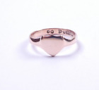 Rose gold signet ring 9ct Shield shaped Size Q Chester 1912 very nice unisex