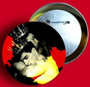 Gay Male Art Muscular Gay Hunk LGBT Pins Beefcake Gay Couple Southern Decadence - Picture 1 of 3