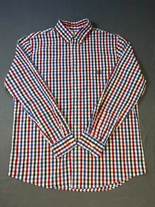 Chaps Button Down Baumwoll Hemd Langarm Stretch Kariert Mehrfarbig Herren Gr. L - Bild 1 von 8