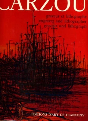 2 volumes/Dédicacé+ 3 lithos/Carzou, graveur et lithographe , - Photo 1/4