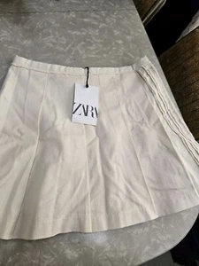 ZARA NWT Girls Cotton Ivory Skirt Size 13-14 Years - Picture 1 of 10