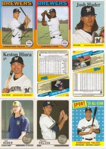 Juego completo de equipo Topps Archives Milwaukee Brewers 2019 con instantáneas y TM (12) - Imagen 1 de 1