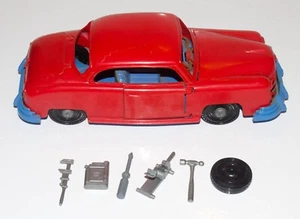 Vintage 1950's Ideal Fix It Car Sedan-Red & Blue w/ Accessories Nice Shape R2 - Picture 1 of 5