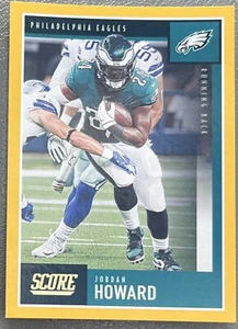 2020 Panini Score Football Gold Parallel #190 Jordan Howard Philadelphia Eagles - Bild 1 von 2