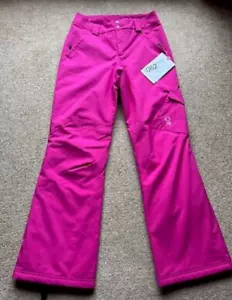 Womens Spyder Excite Ski pants Pink Uk size 8 and 10 RRP 300Eu New Tags Pro B - Picture 1 of 9
