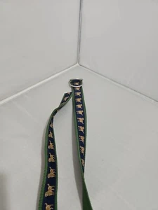 Mujer L.L. Cinturón estampado perro tejido azul frijol verde talla S/M - Imagen 1 de 4