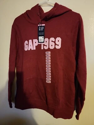 Женский легкий флисовый пуловер с логотипом Gap 1969 года с карманом кенгуру - Изображение 1 из 3