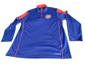 Camisa Pullover Majestuosa Chicago Cubs Hombres Talla XXL Coolbase Azul Rojo Ropa Deportiva - Imagen 1 de 9