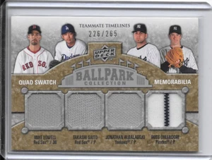 Camiseta deportiva cuádruple Mike Lowell, Takashi Saito, Albaladejo y Ohlendorf 2009/tarjeta 265 - Imagen 1 de 2