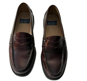 Zapatos Mocasines 8.5 Para Hombres Nunn Bush Lincoln Sin usar, en Caja Puntera Penny Cuero Borgoña Rojo Oscuro - Imagen 1 de 8