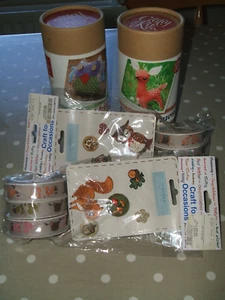 New owl patchwork kit, fawn sewing kit, squirrel and owl trim packs. job lot - Picture 1 of 12