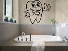 Autocollant vinyle dent souriante salle de bain drôle enfants enfants art mural décoration (z742)