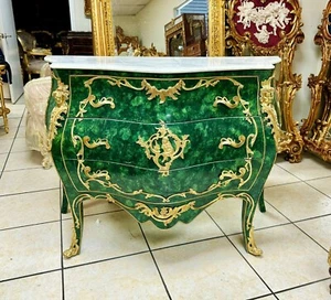 Green Commode Marble topped French Louis XVI Style Furniture Interior design - Picture 1 of 9
