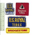 Lot of 4 Automotive Tire patches: US Royal, Dayton & Bridgestone tires - Nice!