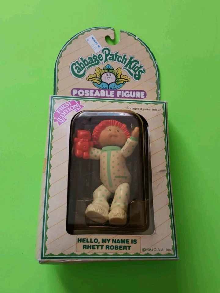 Melodie Ann Vtg 1984 Cabbage Patch Kids Poseable Figure 2nd Edition Girl