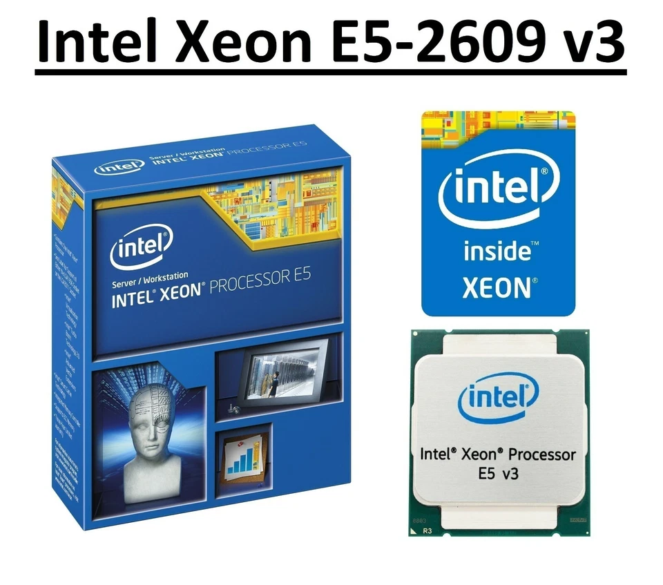 Intel Xeon E5-2609 v3 SR1YC 1.9GHz, 15MB, 6 Core, FCLGA2011-3, 85W CPU - Image 1 of 4