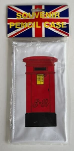 Vintage British Postbox Red Souvenir Federmäppchen Old Stock NEU - Bild 1 von 4